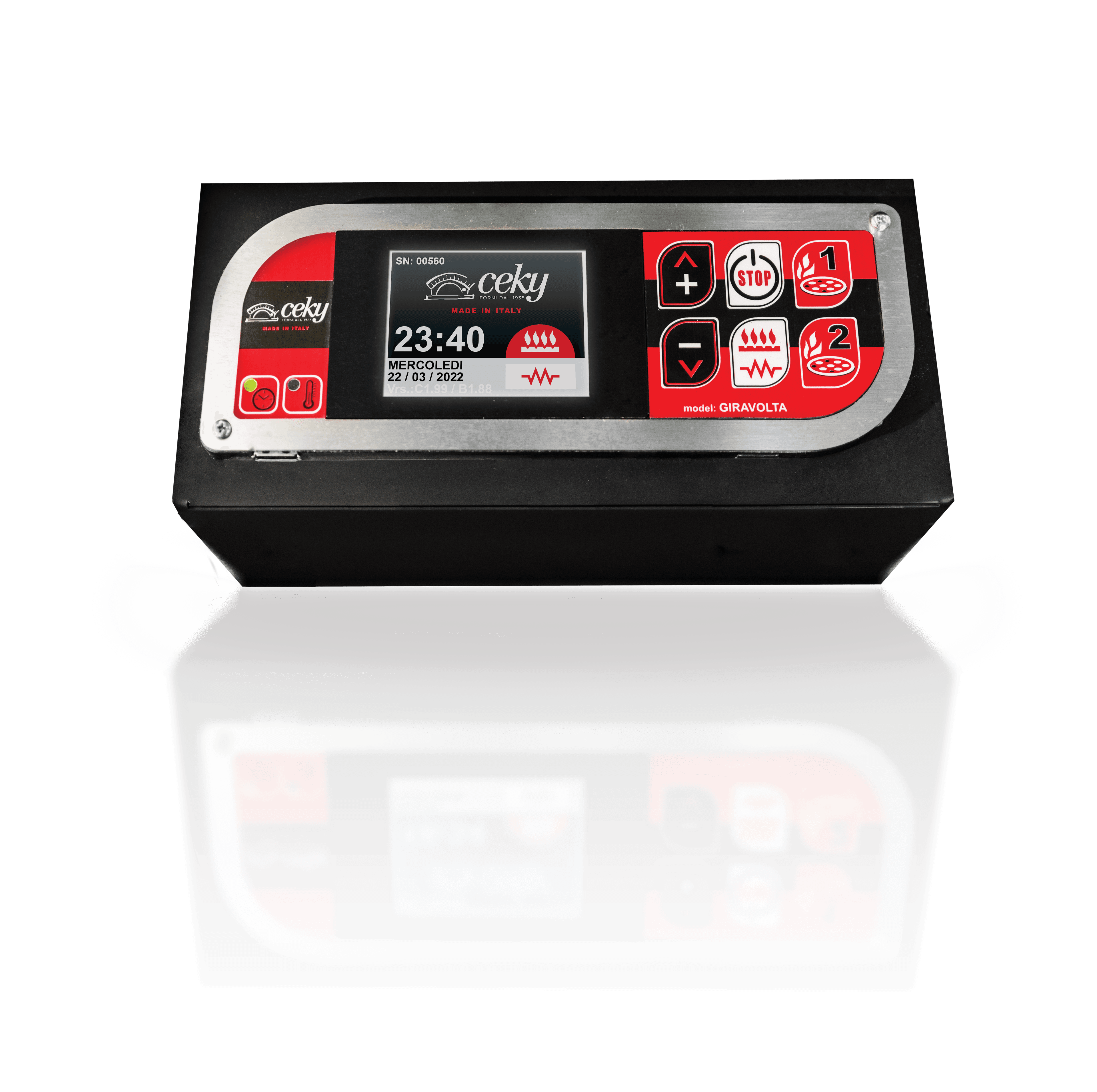 Pannello touch screen forno rotante Ceky