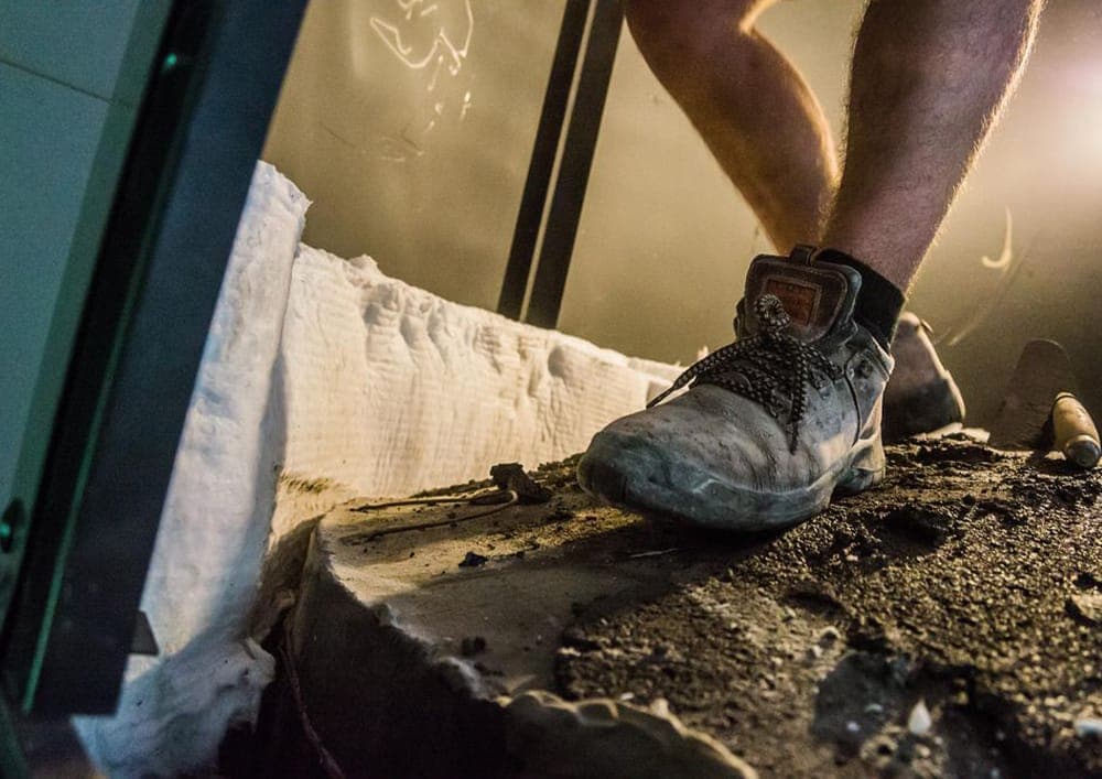 Montaggio in loco forno Ceky — fase 1